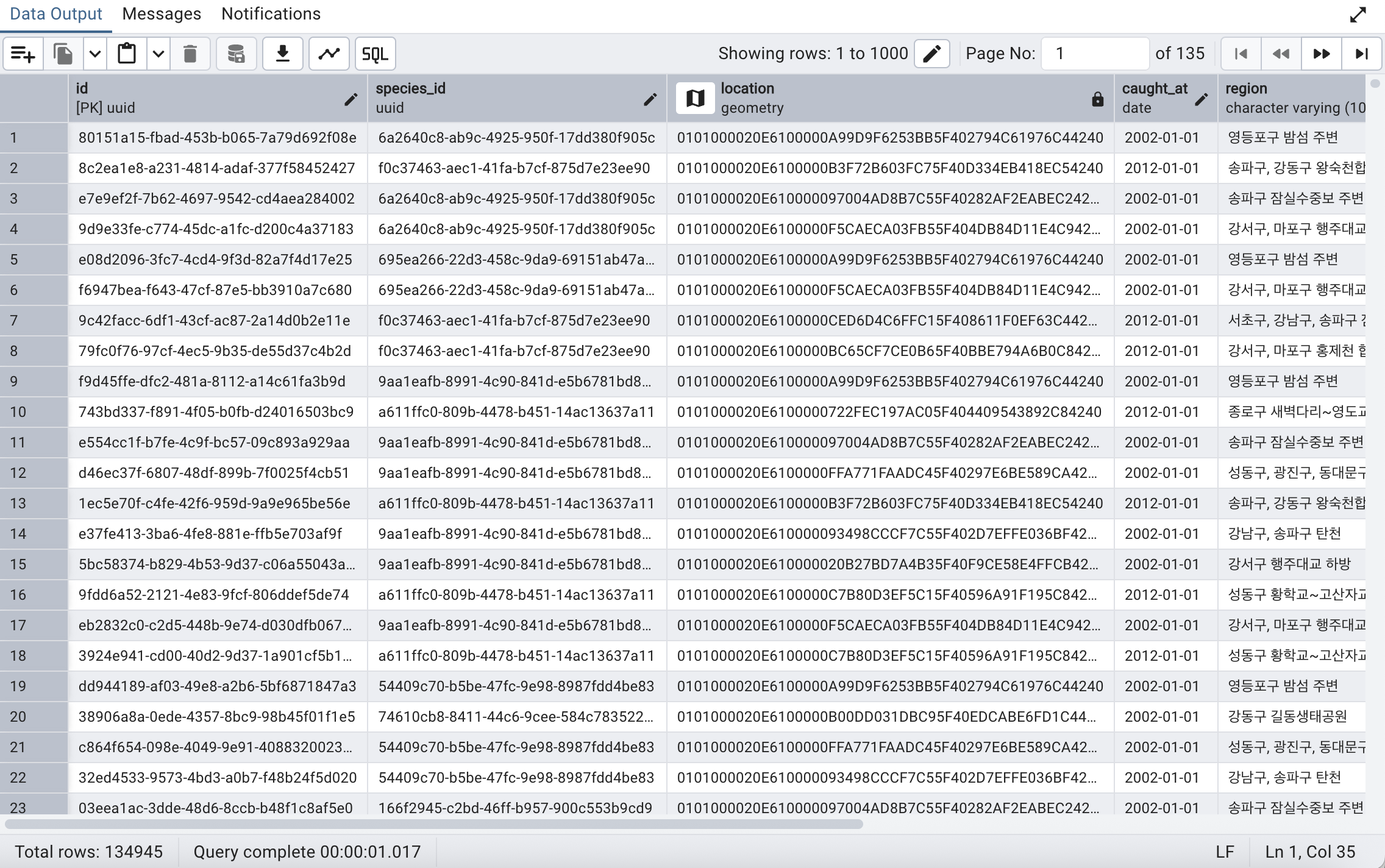 YeogiJomJabhyeo Data Seeding